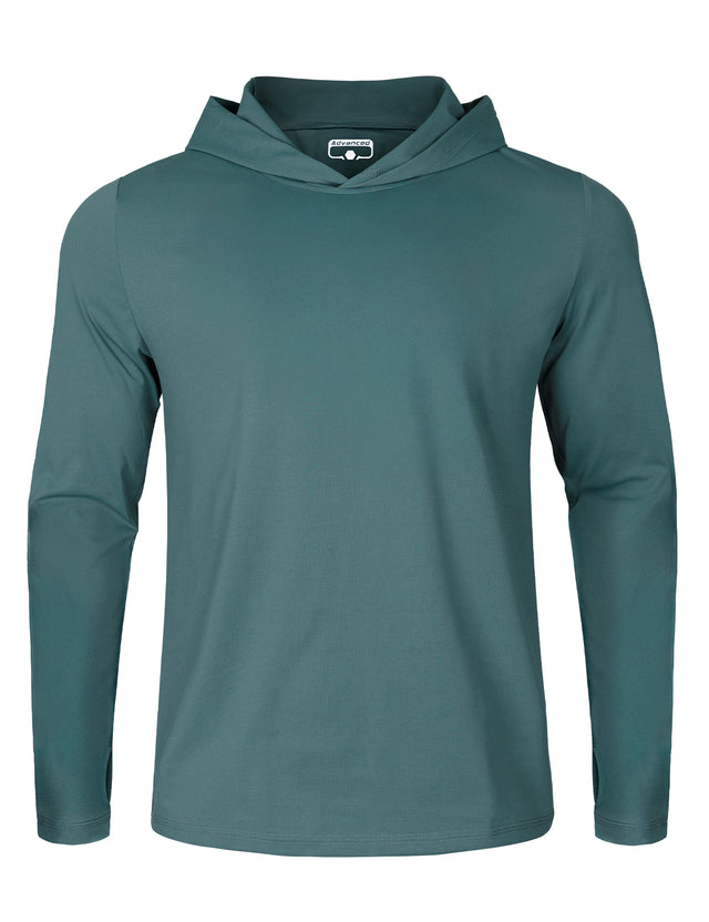 GEMYSE Sun Shirt UPF 50+ Men's Fishing Long Sleeve UV Protection Hoodie Hiking Rash Guard Athletic Running