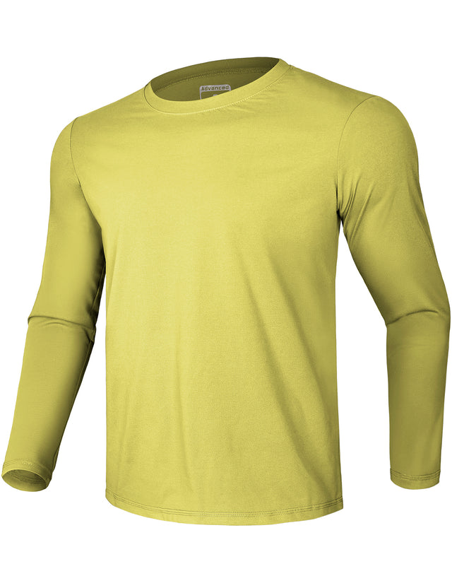 GEMYSE Men's Long Sleeve Shirts Sun Protection Athletic Breathable Moisture Wicking Rash Guard Shirt for Fishing Workout