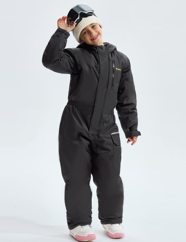 GEMYSE Kids One Pieces Ski Suits Jumpsuits Boys Girls' Winter Outdoor Snowboarding Waterproof Snowsuits