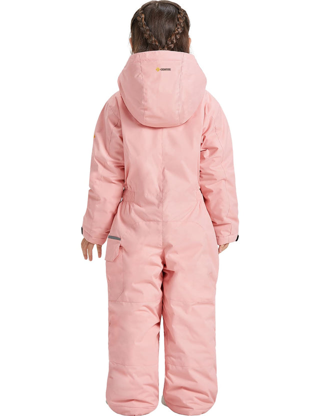 GEMYSE Kids One Pieces Ski Suits Jumpsuits Boys Girls' Winter Outdoor Snowboarding Waterproof Snowsuits