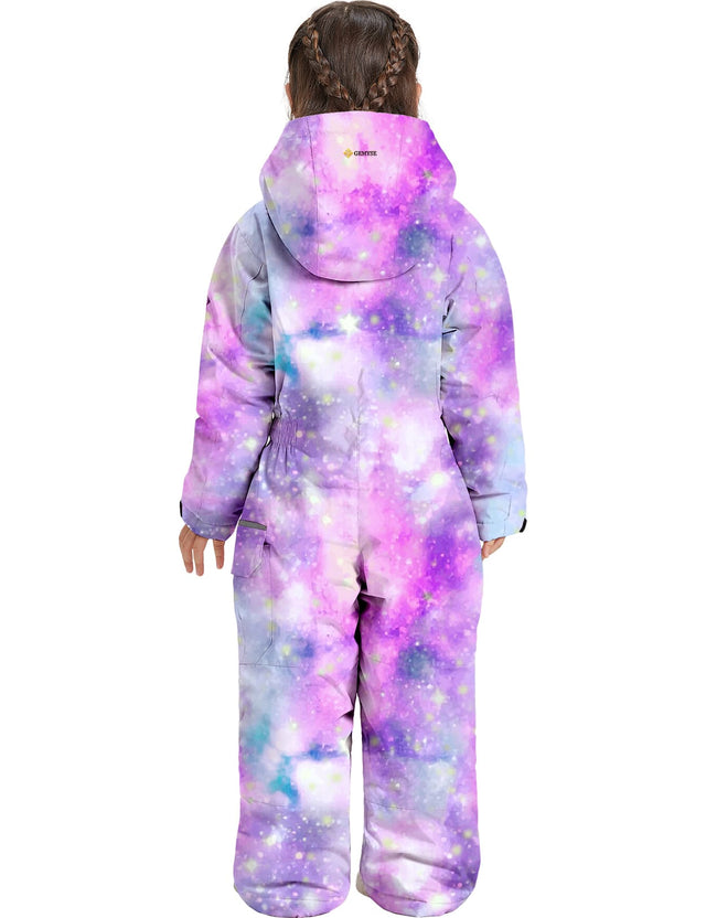 GEMYSE Kids One Pieces Ski Suits Jumpsuits Boys Girls' Winter Outdoor Snowboarding Waterproof Snowsuits