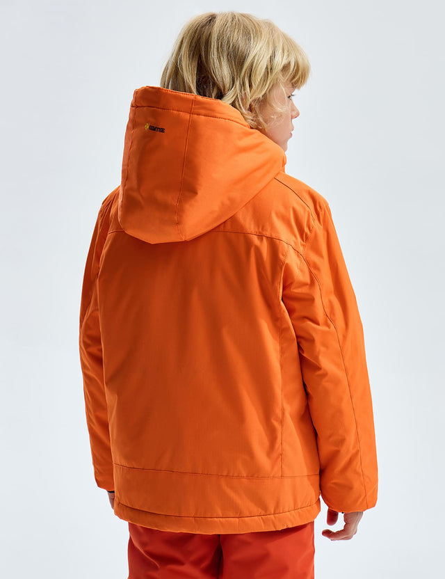 GEMYSE Boy's Waterproof Ski Snow Jacket Hooded Fleece Lined Windproof Winter Jacket