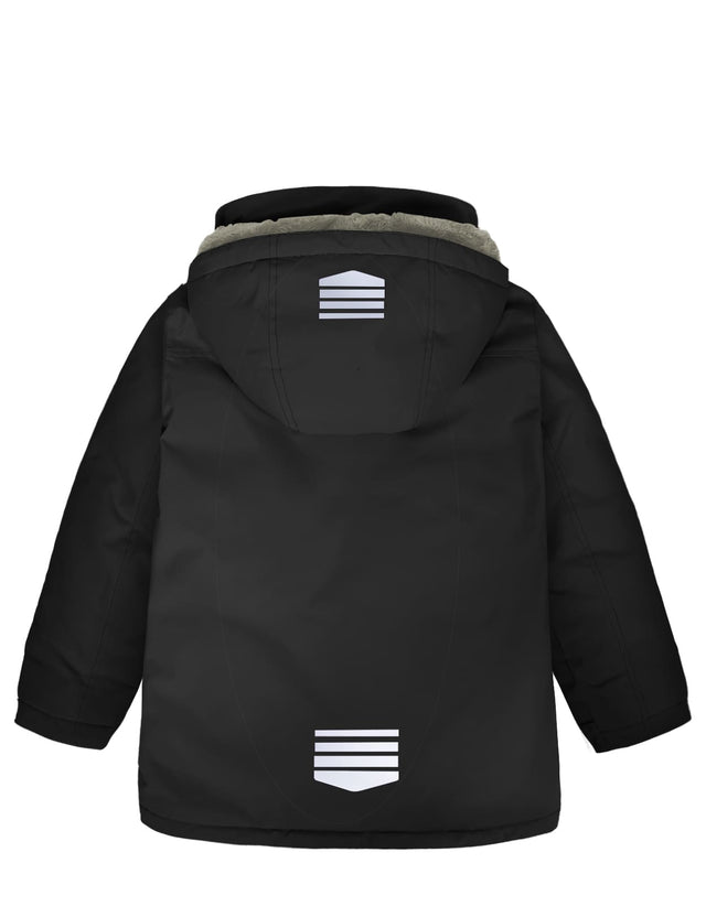 GEMYSE Kids Winter Jacket Waterproof Boys Girls Ski Jacket with Hood Windproof Warm Fall and Winter Outerwear