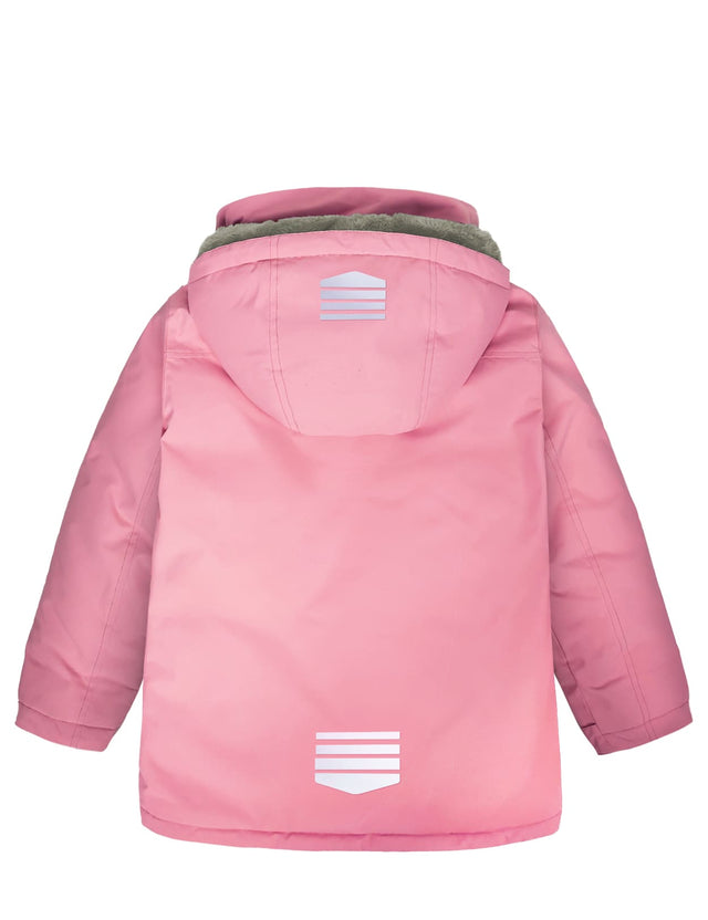 GEMYSE Kids Winter Jacket Waterproof Boys Girls Ski Jacket with Hood Windproof Warm Fall and Winter Outerwear