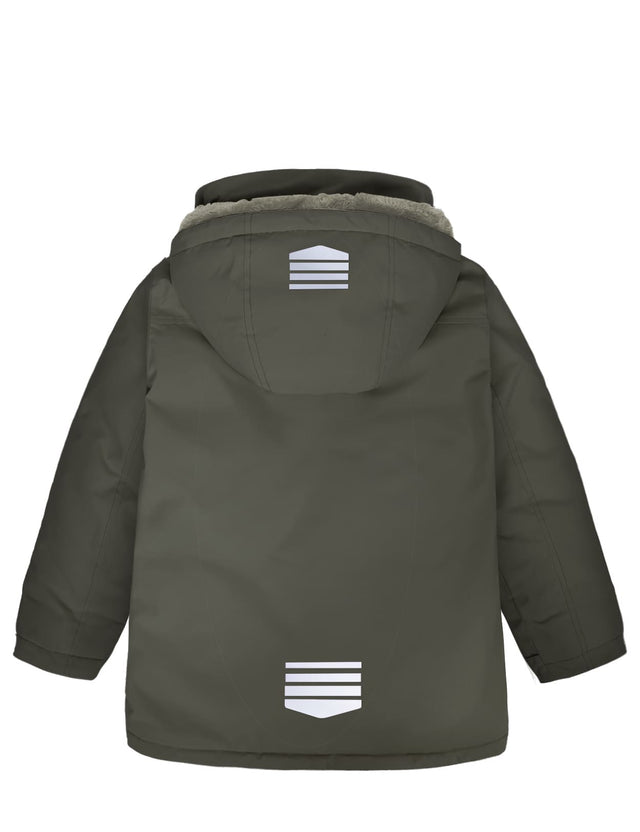GEMYSE Kids Winter Jacket Waterproof Boys Girls Ski Jacket with Hood Windproof Warm Fall and Winter Outerwear