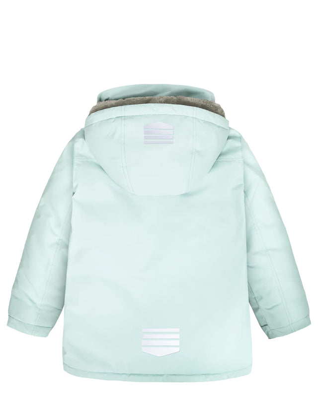 GEMYSE Kids Winter Jacket Waterproof Boys Girls Ski Jacket with Hood Windproof Warm Fall and Winter Outerwear