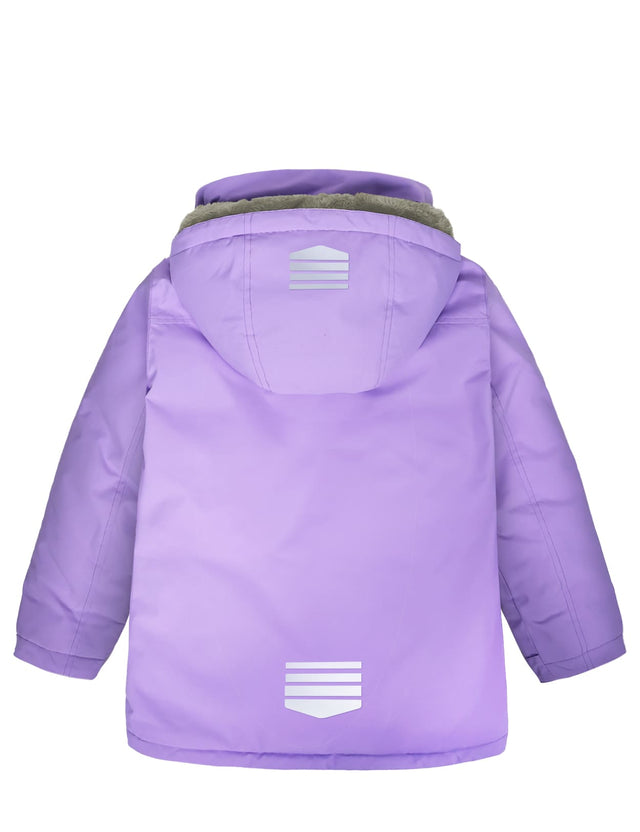 GEMYSE Kids Winter Jacket Waterproof Boys Girls Ski Jacket with Hood Windproof Warm Fall and Winter Outerwear