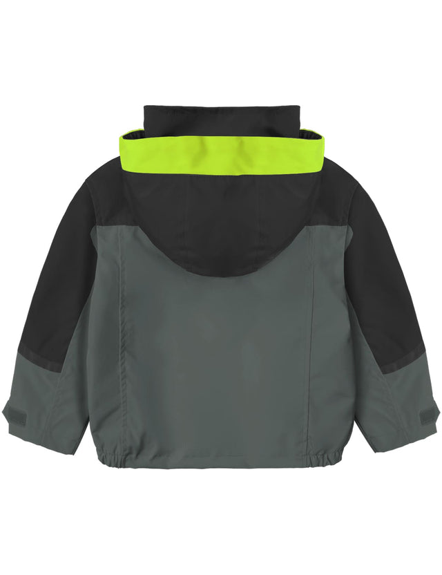 GEMYSE Toddler Rain Jacket Waterproof Hooded Lightweight Toddler Boys Kids Rain Coat Baby Jacket Outwear