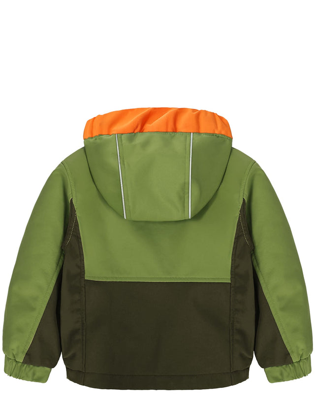 GEMYSE Toddler Jacket Fleece Lined Baby Boys Windbreaker Water Resistant Kids Hooded Coat Warm Spring Fall Outerwear