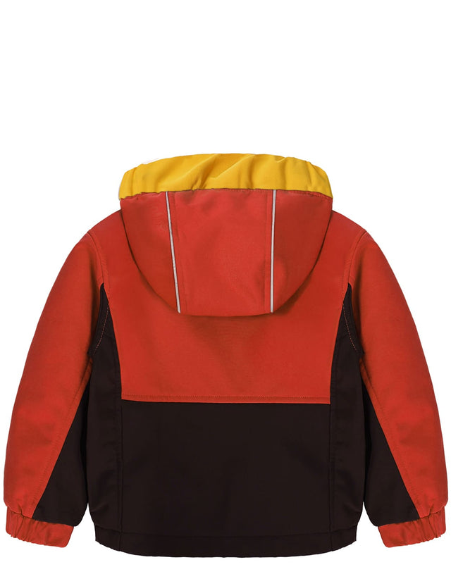 GEMYSE Toddler Jacket Fleece Lined Baby Boys Windbreaker Water Resistant Kids Hooded Coat Warm Spring Fall Outerwear