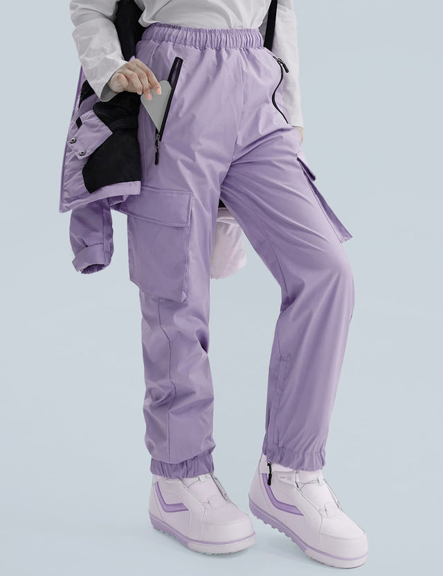 GEMYSE Women's Ski Snow Jackets and Pants Set Windproof Waterproof Snowsuit Warm Winter Snowboarding Insulated Coat