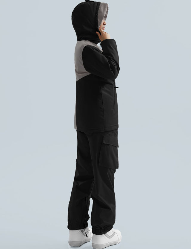 GEMYSE Women's Ski Snow Jackets and Pants Set Windproof Waterproof Snowsuit Warm Winter Snowboarding Insulated Coat