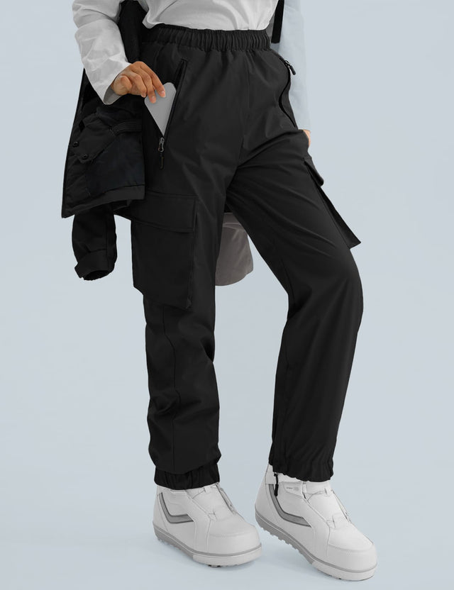 GEMYSE Women's Ski Snow Jackets and Pants Set Windproof Waterproof Snowsuit Warm Winter Snowboarding Insulated Coat