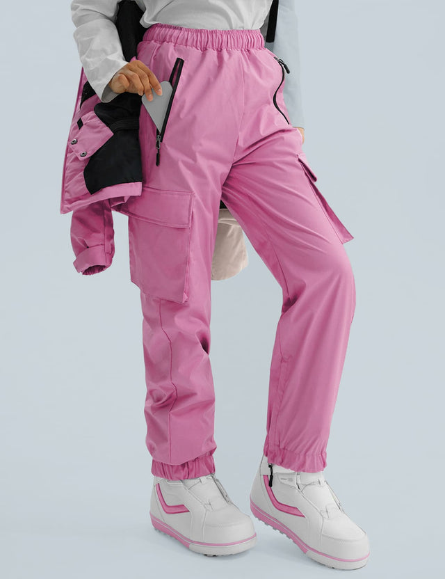 GEMYSE Women's Ski Snow Jackets and Pants Set Windproof Waterproof Snowsuit Warm Winter Snowboarding Insulated Coat