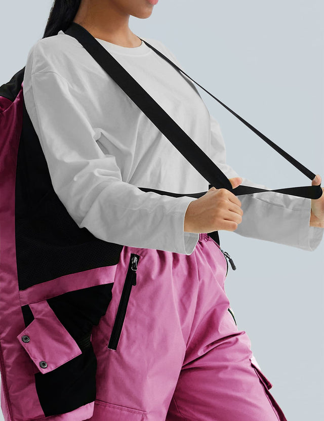 GEMYSE Women's Ski Snow Jackets and Pants Set Windproof Waterproof Snowsuit Warm Winter Snowboarding Insulated Coat