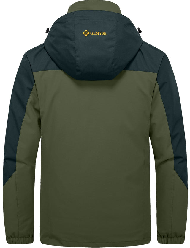 GEMYSE Men's Waterproof 3-in-1 Ski Snow Jacket Puffer Liner Insulated Winter Coat