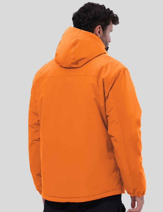 GEMYSE Men's Ski Jacket Winter Coats Waterproof Snow Jacket Warm Parka Hooded Raincoats with Multi-Pockets