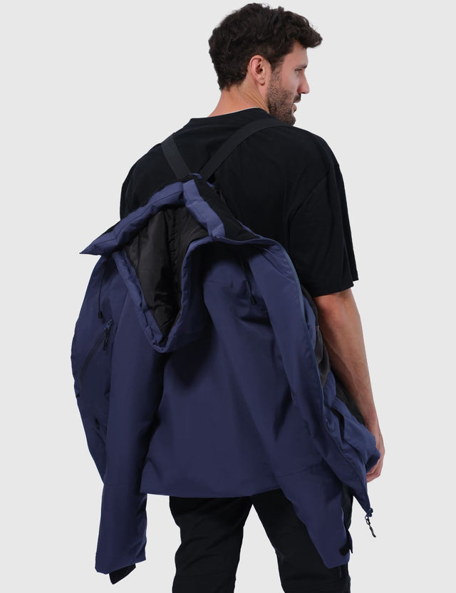 GEMYSE Men's Winter Ski Jacket Snow Coats Waterproof Snowboard Jacket Hooded insulated Windproof Parka With Multi-Pockets