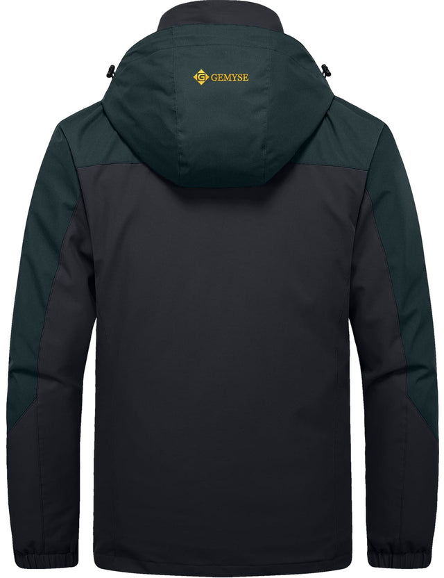 GEMYSE Men's Waterproof 3-in-1 Ski Snow Jacket Puffer Liner Insulated Winter Coat