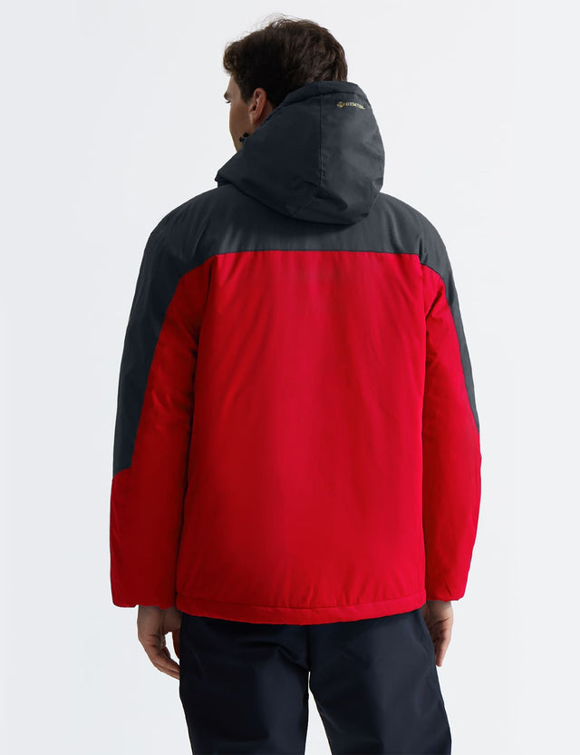 GEMYSE Men's Mountain Waterproof Ski Snow Jacket Winter Windproof Rain Jacket