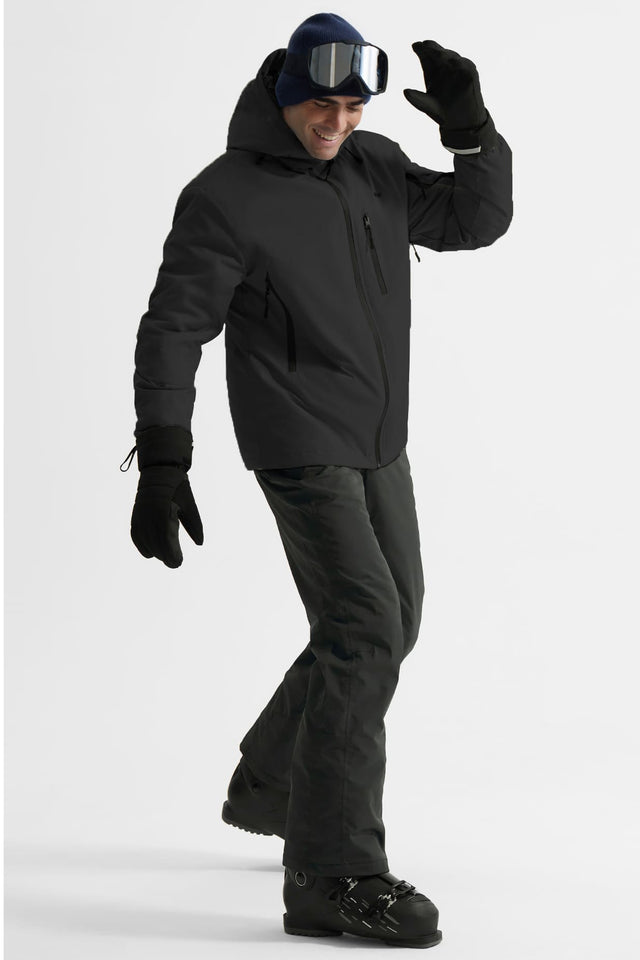 GEMYSE Men's Ski Jacket Warm Winter Snow Coat Waterproof Mountain Windbreaker Jacket for Snowboarding Hiking