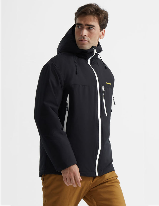 GEMYSE Men's Ski Jacket Warm Winter Snow Coat Waterproof Mountain Windbreaker Jacket for Snowboarding Hiking