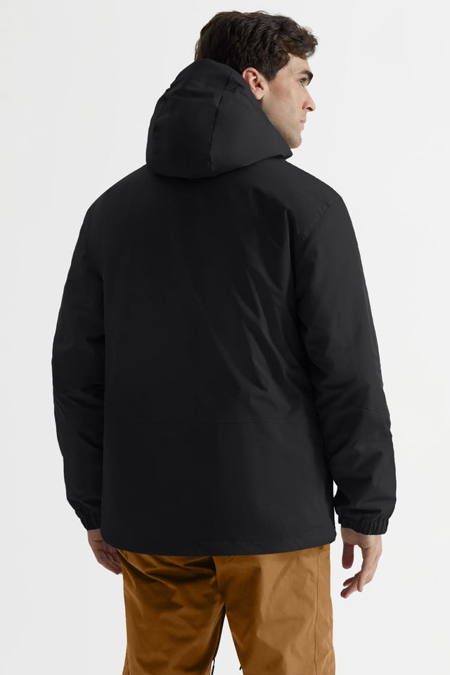 GEMYSE Men's Ski Jacket Warm Winter Snow Coat Waterproof Mountain Windbreaker Jacket for Snowboarding Hiking