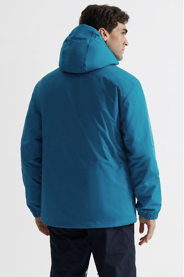 GEMYSE Men's Ski Jacket Warm Winter Snow Coat Waterproof Mountain Windbreaker Jacket for Snowboarding Hiking