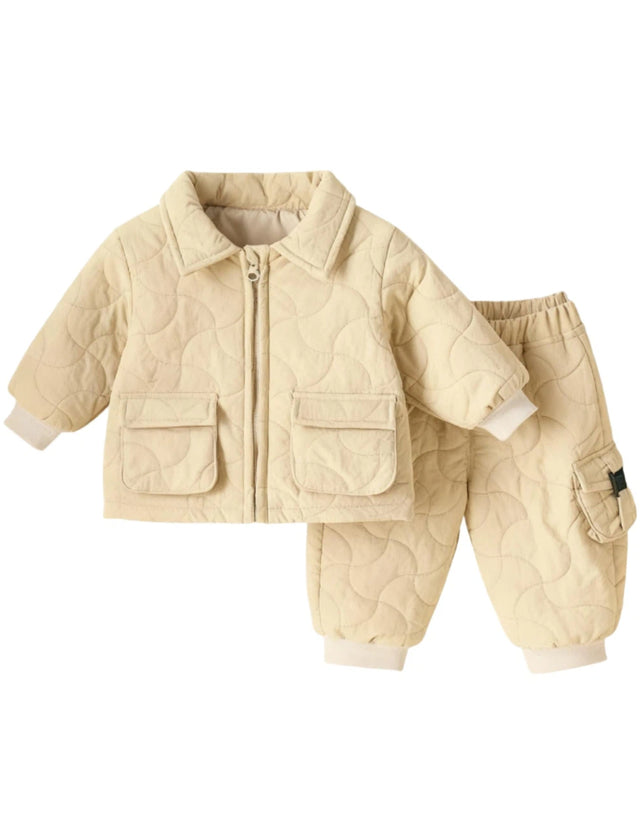 GEMYSE Toddler Clothes Sets 2-Piece: Coat + Pants Outfit for Baby Boys Girls, Fall Winter Toddler Girl Boy Clothing Set