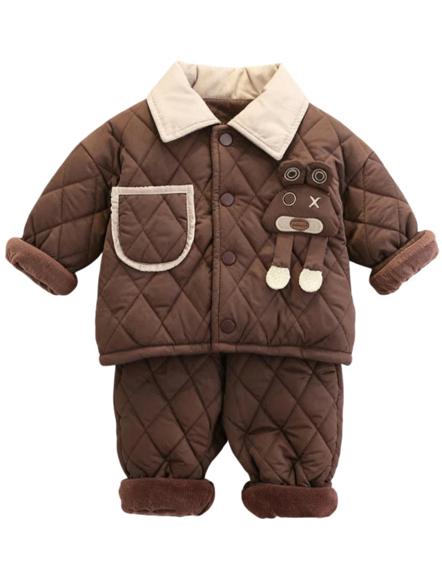 GEMYSE Toddler Clothes Sets 2-Piece: Coat + Pants Outfit for Baby Boys Girls, Fall Winter Toddler Girl Boy Clothing Set