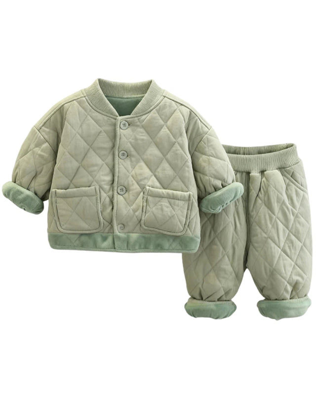 GEMYSE Toddler Clothes Sets 2-Piece: Coat + Pants Outfit for Baby Boys Girls, Fall Winter Toddler Girl Boy Clothing Set