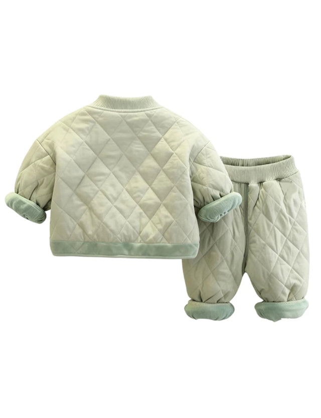 GEMYSE Toddler Clothes Sets 2-Piece: Coat + Pants Outfit for Baby Boys Girls, Fall Winter Toddler Girl Boy Clothing Set