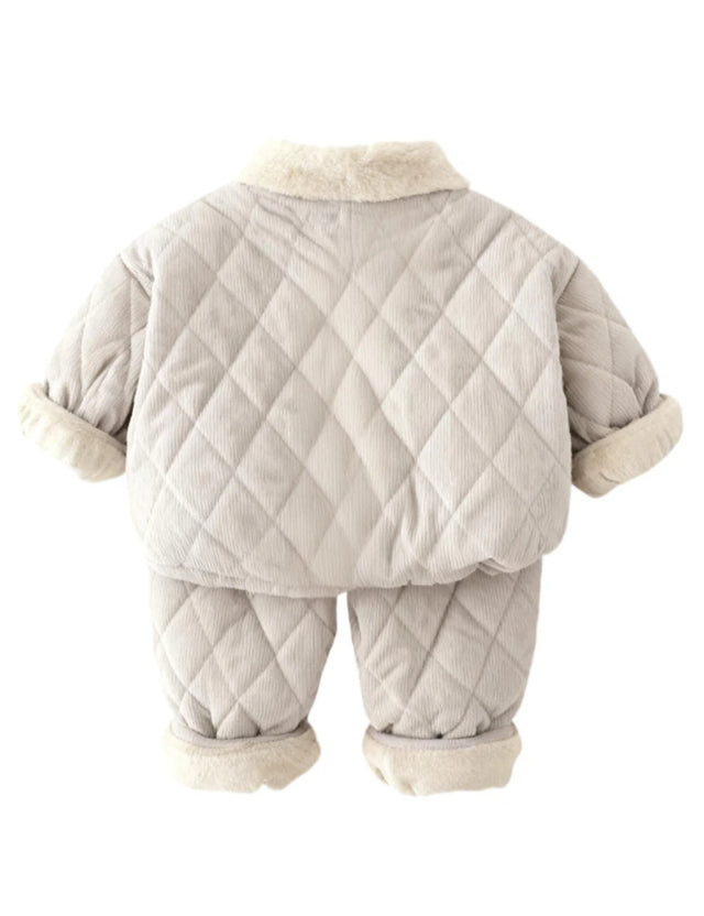 GEMYSE Toddler Clothes Sets 2-Piece: Coat + Pants Outfit for Baby Boys Girls, Fall Winter Toddler Girl Boy Clothing Set