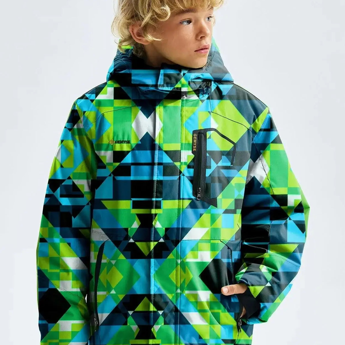 Checkered snowboard jacket best sale