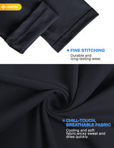 GEMYSE Men's Long Sleeve Shirts Sun Protection Athletic Breathable Moisture Wicking Rash Guard Shirt for Fishing Workout