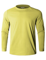 GEMYSE Men's Long Sleeve Shirts Sun Protection Athletic Breathable Moisture Wicking Rash Guard Shirt for Fishing Workout