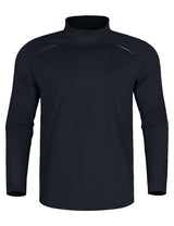 GEMYSE Men's Quarter Zip Pullover Long Sleeve Running Shirt 1/4 Zip Quick Dry Athletic Workout Shirts