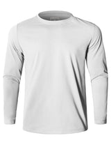 GEMYSE Men's Long Sleeve Shirts Sun Protection Athletic Breathable Moisture Wicking Rash Guard Shirt for Fishing Workout
