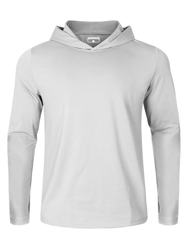 GEMYSE Sun Shirt UPF 50+ Men's Fishing Long Sleeve UV Protection Hoodie Hiking Rash Guard Athletic Running