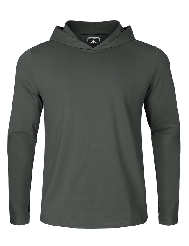 GEMYSE Sun Shirt UPF 50+ Men's Fishing Long Sleeve UV Protection Hoodie Hiking Rash Guard Athletic Running