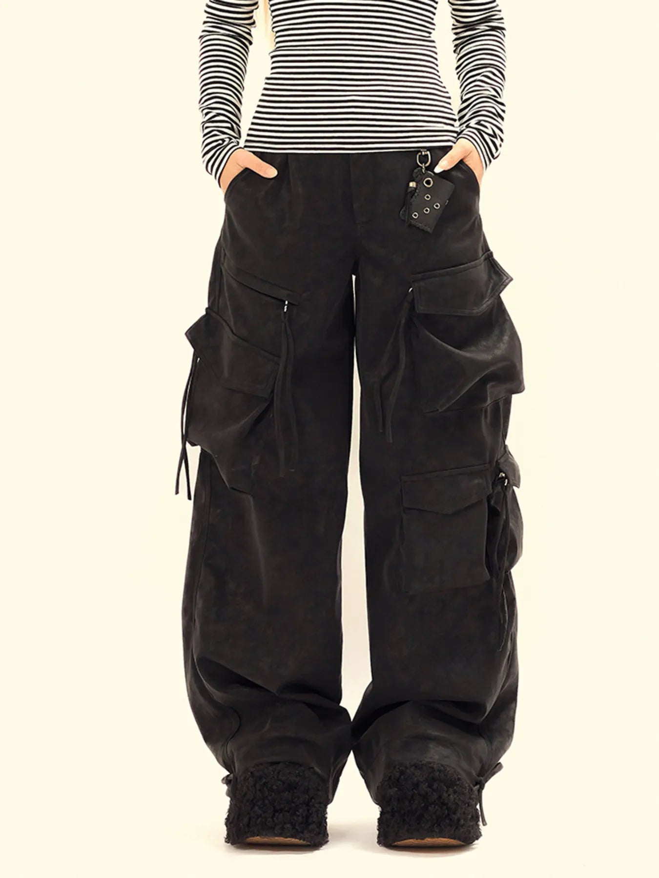 パンツ PACS Double Pocket Cargo Pants LL P A C S (Double Pocket Cargo Pants Sumi Black) 通販