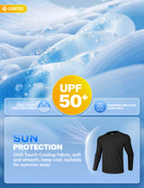 GEMYSE Men's Long Sleeve Shirts Sun Protection Athletic Breathable Moisture Wicking Rash Guard Shirt for Fishing Workout