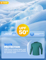 GEMYSE Men's Long Sleeve Shirts Sun Protection Athletic Breathable Moisture Wicking Rash Guard Shirt for Fishing Workout