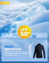 GEMYSE Women's 1/4 Zip Pullover Shirts Long Sleeve Workout Tops Quick Dry Casual Rash Guard Shirts