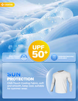 GEMYSE Men's Long Sleeve Shirts Sun Protection Athletic Breathable Moisture Wicking Rash Guard Shirt for Fishing Workout