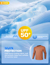 GEMYSE Men's Long Sleeve Shirts Sun Protection Athletic Breathable Moisture Wicking Rash Guard Shirt for Fishing Workout