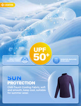 GEMYSE Women's 1/4 Zip Pullover Shirts Long Sleeve Workout Tops Quick Dry Casual Rash Guard Shirts