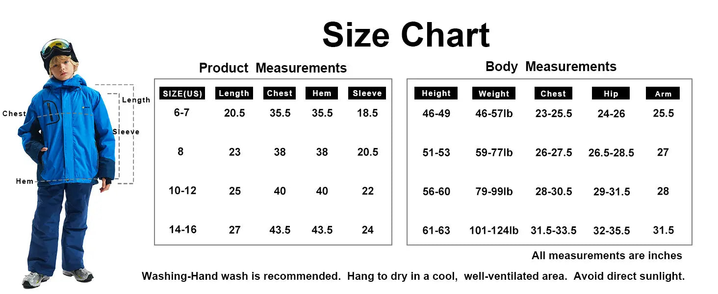 boy’s chart