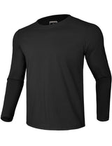 GEMYSE Men's Long Sleeve Shirts Sun Protection Athletic Breathable Moisture Wicking Rash Guard Shirt for Fishing Workout