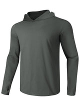GEMYSE Sun Shirt UPF 50+ Men's Fishing Long Sleeve UV Protection Hoodie Hiking Rash Guard Athletic Running